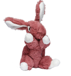 Мягкая игрушка Molli Кролик темно-розовый, 16 см