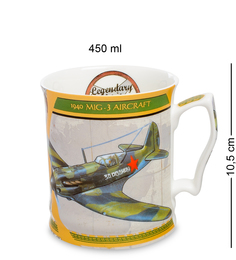 Кружка "Самолет МИГ-3 1940 г." 450 мл (Carmani)