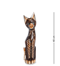 Статуэтка "Кошка" 40 см (албезия, о.Бали) Decor and Gift