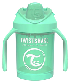 Поильник Twistshake Mini Cup Пастельный зелёный Pastel Green 230 мл