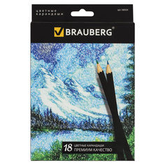 Карандаши цветные Brauberg Artist line, 18 цветов
