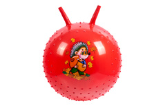 Детский массажный гимнастический мяч, цвет: красный Bradex