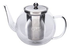 GIPFEL Стеклянный заварочный чайник с ситечком SOFIE 1200мл