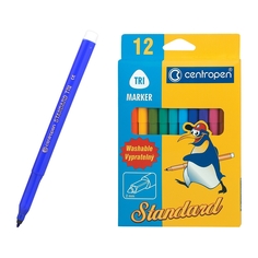 Набор фломастеров STANDART TRIO, 12 цв., с европодвесом Centropen