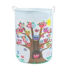Корзина для игрушек Совы, с ручками, 35*45см, пакет Наша игрушка