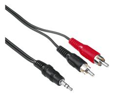 Кабель Hama 2RCA - Jack 3.5, 2м Black (H-48913)