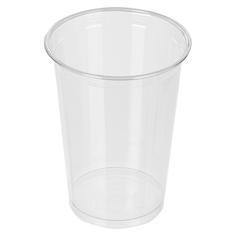 Стакан одноразовый Стандарт пластиковый прозрачный 500 мл 50 штук в упаковке Malungma