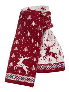 Шарф детский Scandica, 082SCA3R7-0Q7G, темно-красный, One Size