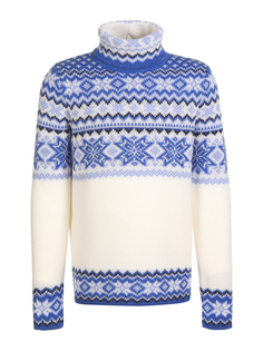 Свитер детский Scandica, 570-1-964-112-TG, белый/синий, 164-170