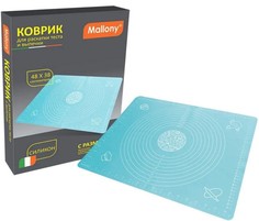 Коврик кулинарный Mallony для раскатки теста и выпечки 38*48см