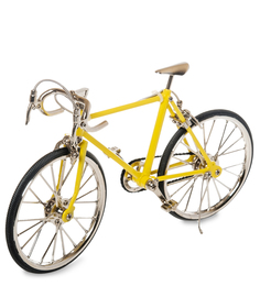 Фигурка-модель 1:10 Велосипед шоссейник "Racing Bike" желтый Art East