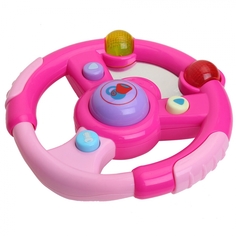 Развивающая игрушка Pituso Музыкальный руль, розовый