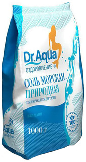 Соль для ванн Dr, Aqua природная 1000 г