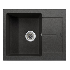 Мойка для кухни гранитная "KAISER" Black Pearl KGMK-6250-BP
