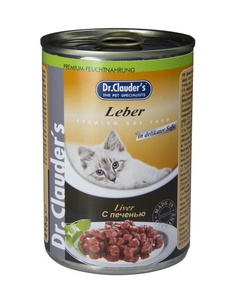 Влажный корм для кошек Dr.Clauder , печень в соусе, 415г Dr.Clauders