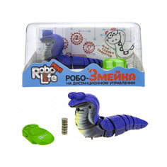 Игрушка функциональная 1TOY Robo Life Робо-Змейка на ИК-управлении, синяя