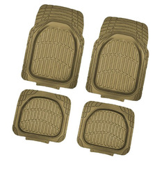 Коврик салона SKYWAY Rain-6 4пр. Ванночка Полиуретановый Бежевый (п:76*54см;з:51*46;5см)
