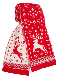 Шарф детский Scandica, 2047SCA3K3-007G, красный, One Size