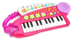 Синтезатор детский Наша игрушка Удачливый музыкант 24 клавиши BX1606