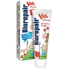Детская зубная паста Biorepair Kids Strawberry с экстрактом земляники