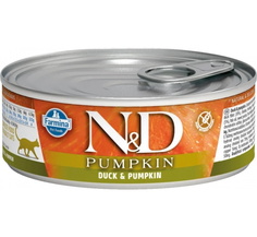 Влажный корм для кошек Farmina N&D Pumpkin Cat Adult , утка, тыква, 12шт, 80г