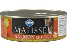 Влажный корм для кошек Farmina Matisse Adult Mousse, лосось, 12шт, 85г