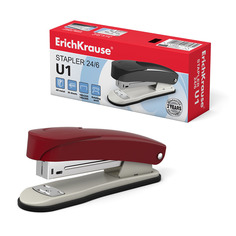 Степлер №24/6 ErichKrause® U1 до 30 л ассорти в коробке по 1 шт
