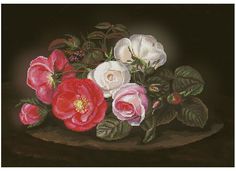 Набор для вышивания крестом на канве с рисунком Нова Слобода "Симфония роз", 41,3x28 см, а