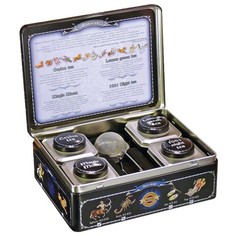 Чай HILLTOP Зодиак, коллекция листового чая и ложка-ситечко в шкатулке, 200 г, F507