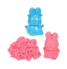 Кинетический песок 0,5 кг, цвет Розовый, 3D формочка Color Puppy