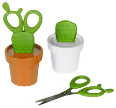 Ножницы бытовые QUALY Cactus QL10282-WH-GN