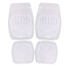 Коврик салона SKYWAY Rain-1 4пр. Ванночка Виниловый Прозрачный (п:69*48см;з:48*48см)