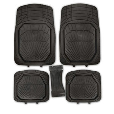 Коврик салона SKYWAY Rain-3 5пр. Ванночка П/У Черный (п:77*52см;с:26*60см;з:47*50см)