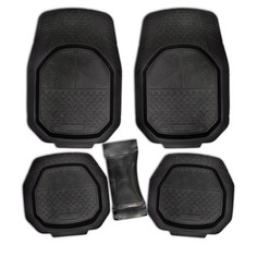 Коврик салона SKYWAY Rain-4 5пр. Ванночка П/У Черный (п:77.5*55см;с:26*60см;з:48*50.5см)