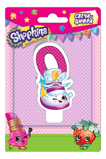 Свеча-цифра Shopkins № 0 32122 Росмэн