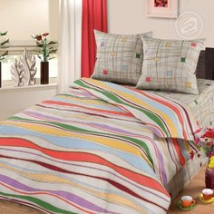 Комплект постельного белья 2-х спальный бязь (Волна) АРТПОСТЕЛЬ