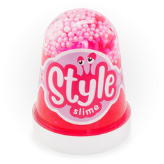 Style Slime с шариками Розовый с ароматом клубники, 130 мл LORI