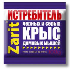 Приманка Летто Zarit "ТриКота" от грызунов, сырный, 10 тесто-брикетов, 100г, А-5044 Letto