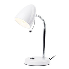 Светильник настольный ЭРА N-116, на подставке, 40Вт, белый [n-116-е27-40w-w] ERA