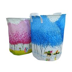 Корзина для игрушек Наша игрушка Цветущий сад с ручками, 35х45 см