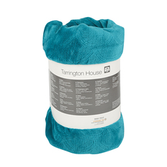 Покрывало Tarrington House 130 х 170 см полиэстер синий