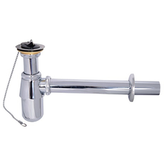 Сифон KAISER 973Z для раковины с выпуском (хром)