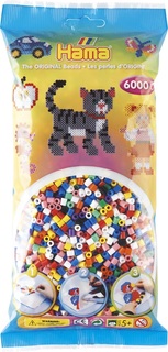 Бусинки для термомозаики 6000 шт. микс Hama 205-00