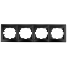Рамка Intro на 4 поста гор. СУ Plano антрацит (14/140/2100) 1-504-05