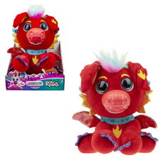 Мягкая игрушка 1Toy Дракон Сид плюшевый, 20 см, открывает рот, поднимает уши, издает звуки