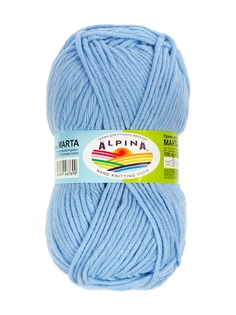 Пряжа Alpina Marta, 100% тактифил, 5*100 г, 120 м+-6 м, №012 голубой
