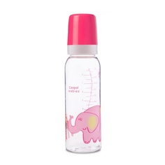 Детская бутылочка Canpol babies Sweet fun, тритан, с силикон. соской, 250 мл, 1+, розовый
