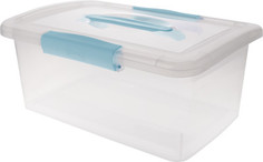 Ящик для хранения с защелками и ручкой Branq Laconic, 9 литров Plastic Centre