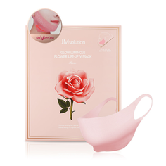 Лифтинг-маска для лица Jm Solution Glow Luminous Flower Lift-Up V Mask Rose