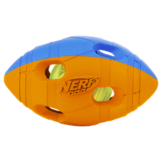 Апорт для собак NERF Мяч гандбольный двухцветный светящийся, в ассортименте, длина 10 см